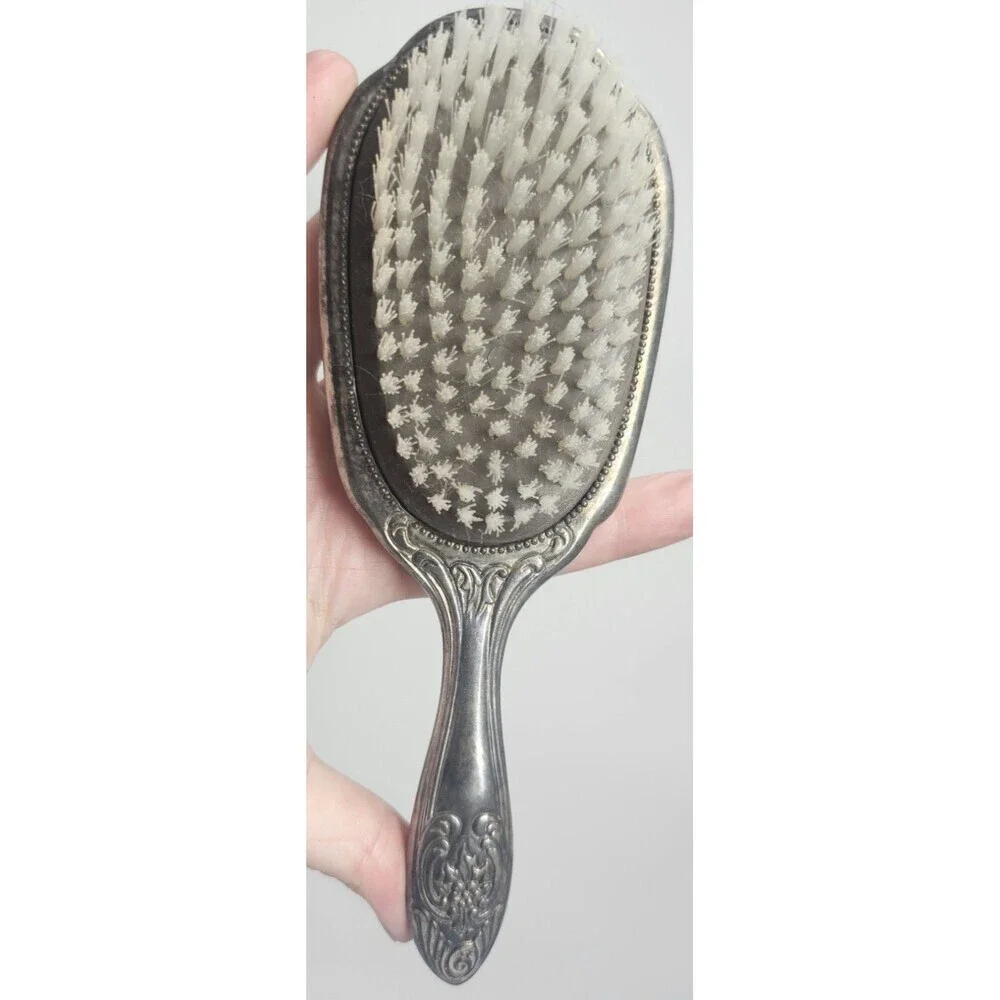 Vtg Silverplate Vanity Set 8
